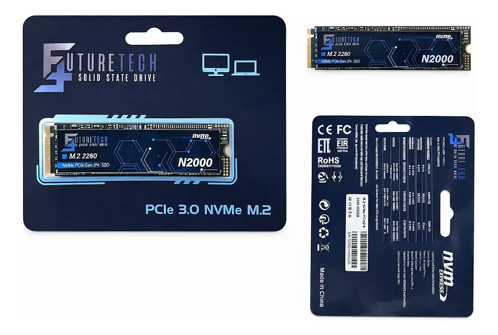 SSD NVME FUTURETECH N2000 256GB PCIe 3.0 M.2 2280 3200MB/s