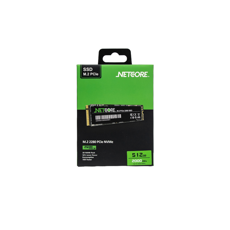SSD NVME M.2 512GB NETCORE NETNV512ME4 2280 2000MB/s