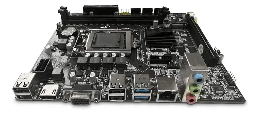 Placa-Mãe LGA1151 H110 GET H110M-GET DDR4 NVMe M.2 HDMI VGA USB 3.0 mATX