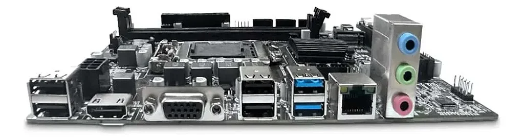 Placa-Mãe LGA1151 H110 GET H110M-GET DDR4 NVMe M.2 HDMI VGA USB 3.0 mATX
