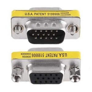 Adaptador Emenda VGA Macho para Fêmea 15 Pinos HD15 Extensor de Cabo de Vídeo