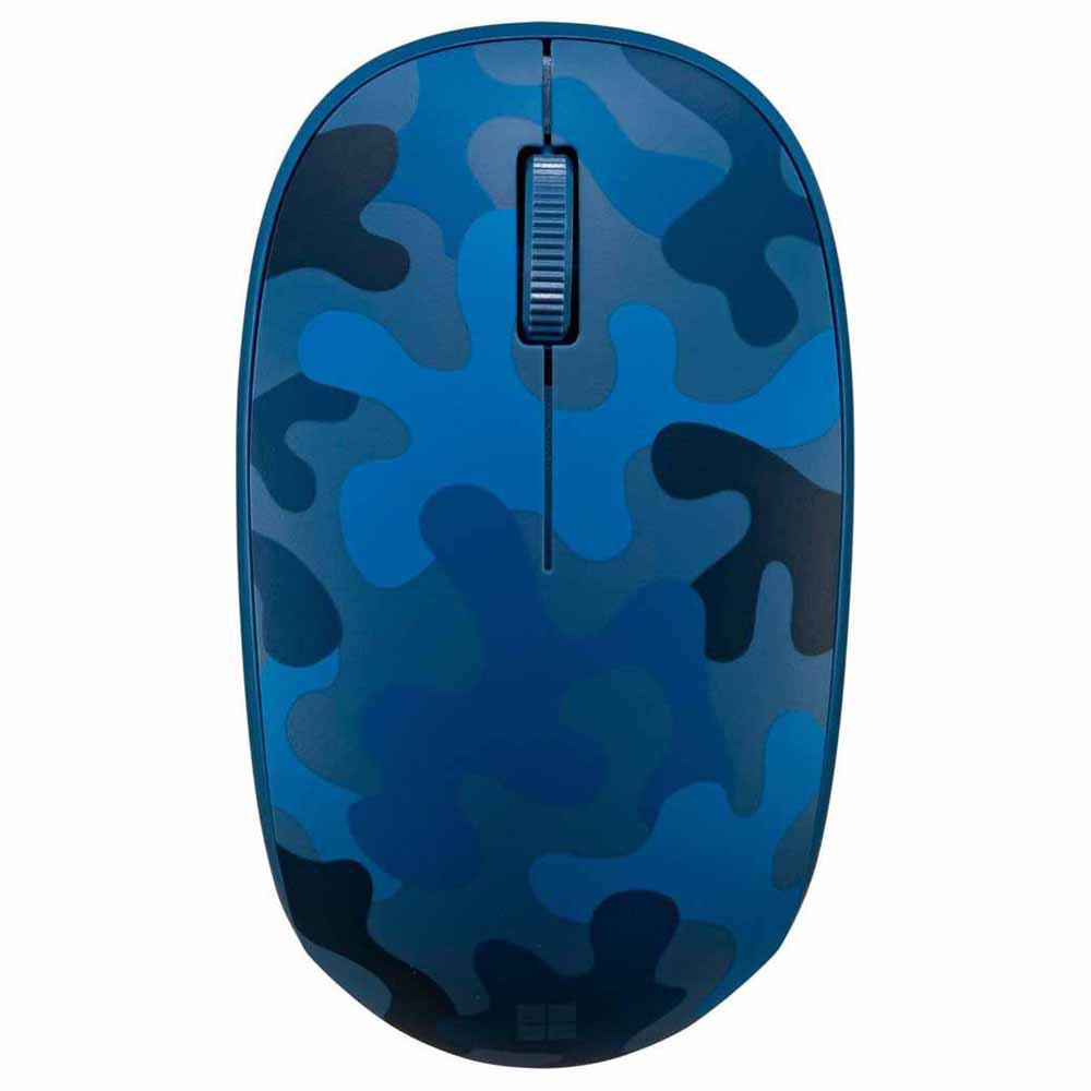 Mouse Sem Fio Microsoft Bluetooth Modern Mobile RJN-0074 Ambidestro Camuflagem Azul - Imagem 2