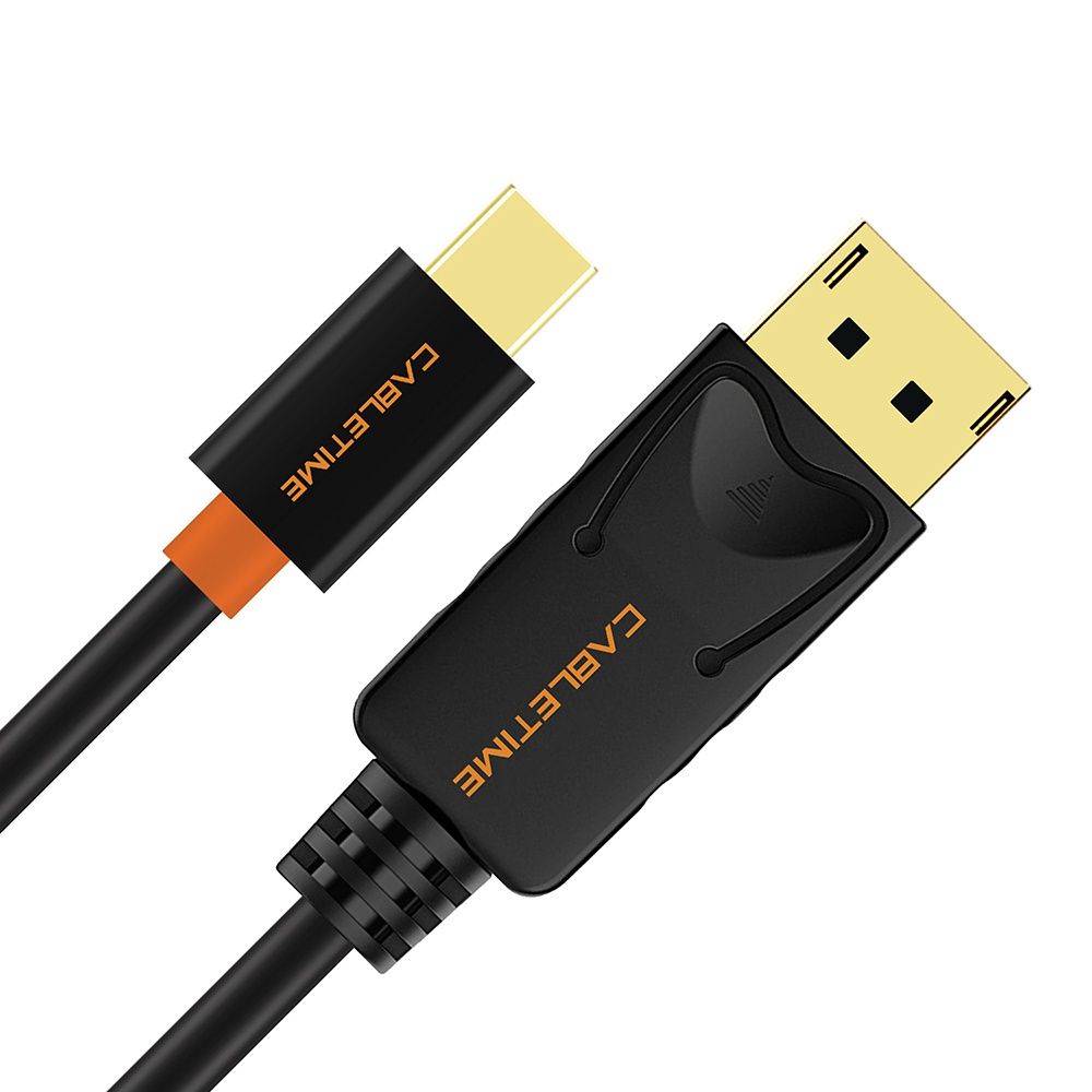 Cabo Mini DisplayPort para DisplayPort 3 Metros Cabletime DP 1.2 Full HD 1080p - Imagem 3