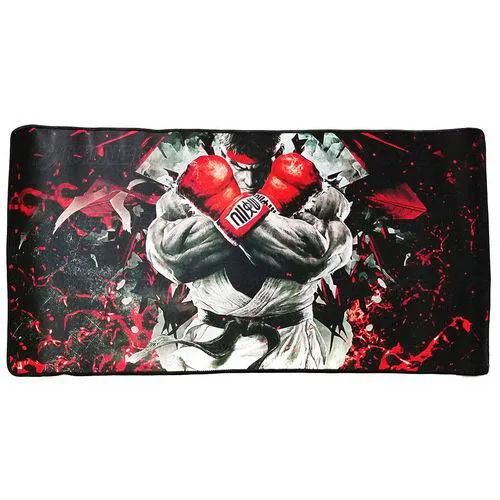 Mousepad Gamer Exbom Ryu Street Fighter Extra Grande 700x350mm Base Emborrachada Bordas Costuradas MP-7035C11 - Imagem 2