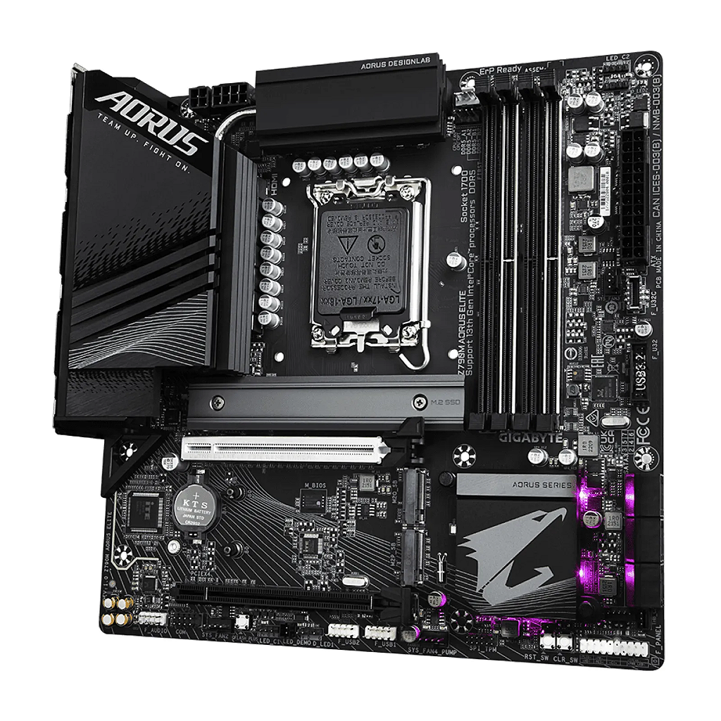 Placa-Mãe GIGABYTE Z790M Aorus Elite LGA 1700 Chipset Z790 DDR5 mATX