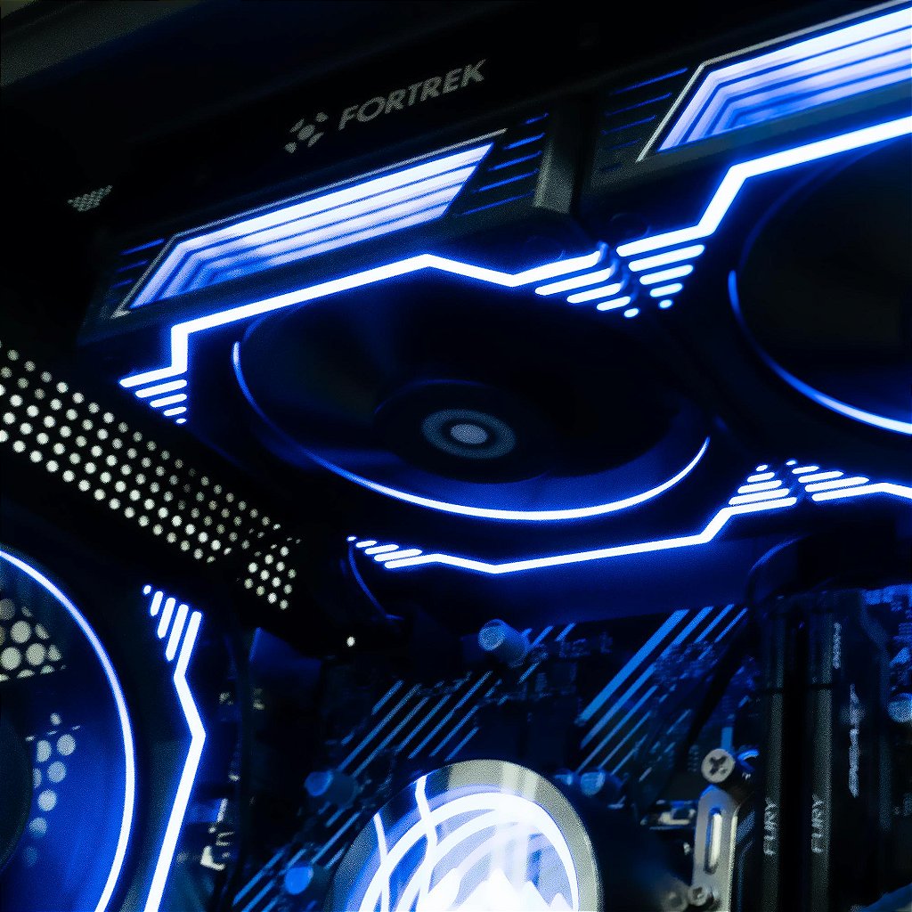 Water Cooler Fortrek Breezy 240mm Dual Fan ARGB Preto TDP 240W Intel LGA 1700/1200/115X AMD AM5/AM4 - Imagem 5