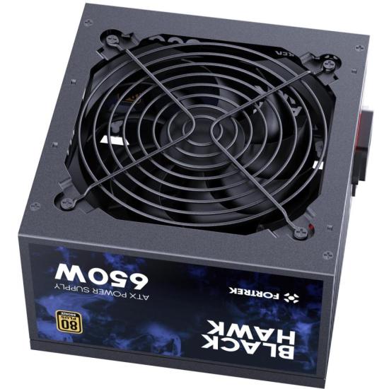 Fonte ATX Real 650W Black Hawk Fortrek 80 Plus PFC Ativo Bivolt Automático - Imagem 5