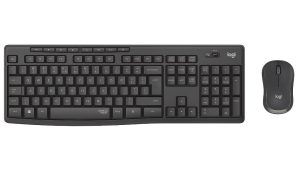 Kit Teclado e Mouse Sem Fio Logitech MK295 Silent Touch ABNT2 2.4GHz Receptor Nano USB