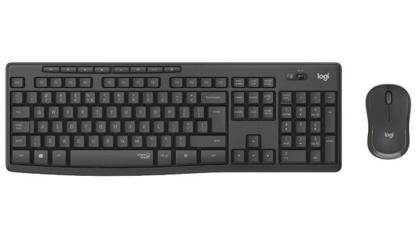 Kit Teclado e Mouse Sem Fio Logitech MK295 Silent Touch ABNT2 2.4GHz Receptor Nano USB