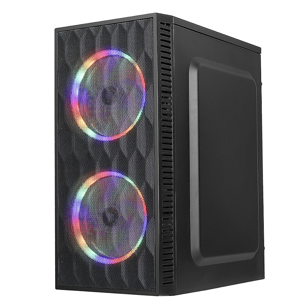 Gabinete Bluecase Hive BG-057 Mid Tower mATX Mini-ITX Lateral Vidro Temperado USB 3.0 Preto com 2 Fans - Imagem 5