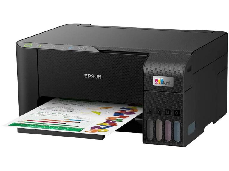 Impressora Multifuncional EPSON L3250 EcoTank Jato de Tinta Colorida Wi-Fi USB 5760x1440 dpi