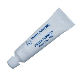 Pasta Térmica IMPLASTEC Branca 10g Bisnaga Condutividade 0,4 w/mk