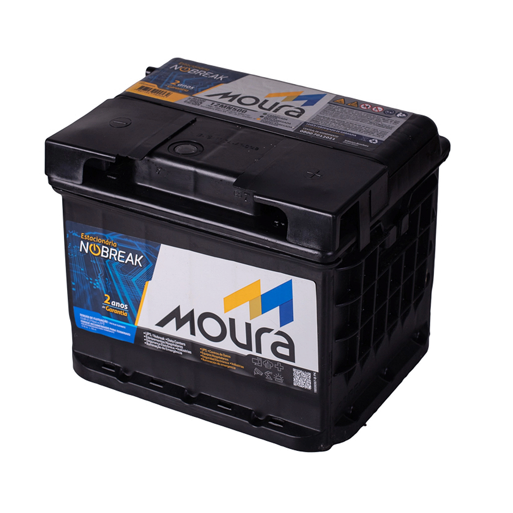 Bateria Estacionária Moura 12MN500 12V 36Ah Livre de Manutenção para NoBreak e Sistemas de Segurança - Imagem 3