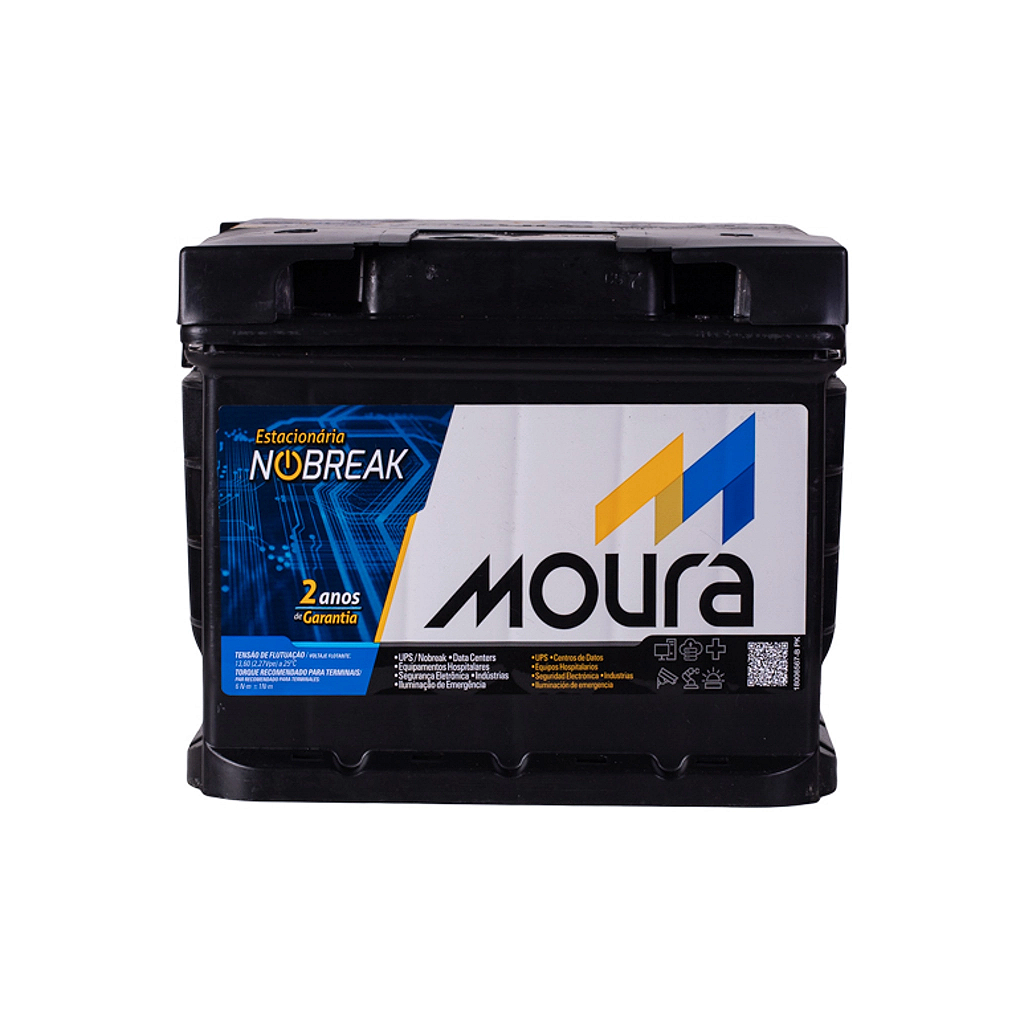 Bateria Estacionária Moura 12MN500 12V 36Ah Livre de Manutenção para NoBreak e Sistemas de Segurança - Imagem 2