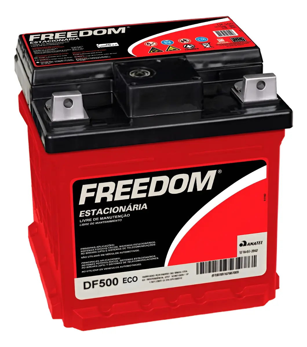 Bateria Estacionária FREEDOM DF500 12V 40Ah Selada para Nobreak e Painel Solar