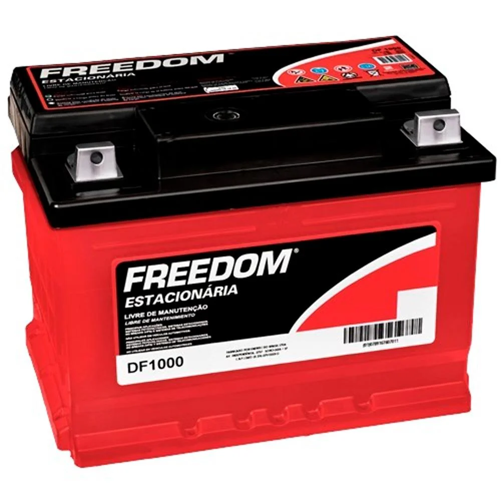 Bateria Estacionária FREEDOM DF1000 12V 70Ah para Nobreak e Painel Solar