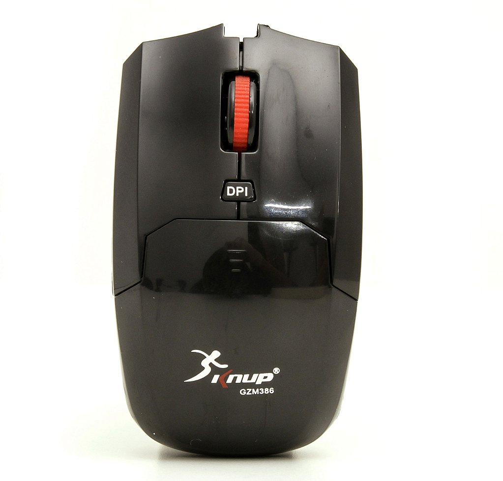 Mouse Sem Fio Knup GZM-386 2.4GHz Óptico 1600 DPI USB