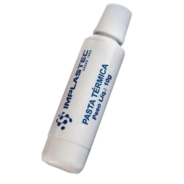 Pasta Térmica IMPLASTEC Branca 10g Bisnaga Condutividade 0,4 w/mk