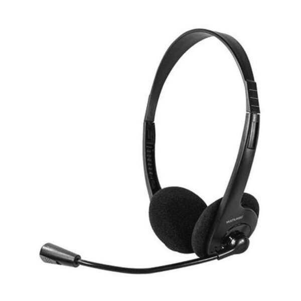 Headset Multilaser PH002 com Microfone Conector P2 3.5mm Alto-falantes 40mm Preto