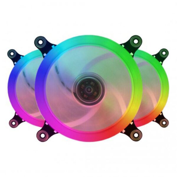 Cooler Fan Gabinete Bluecase BF-09RGB 120mm RGB 1200 RPM Conector 6 Pinos