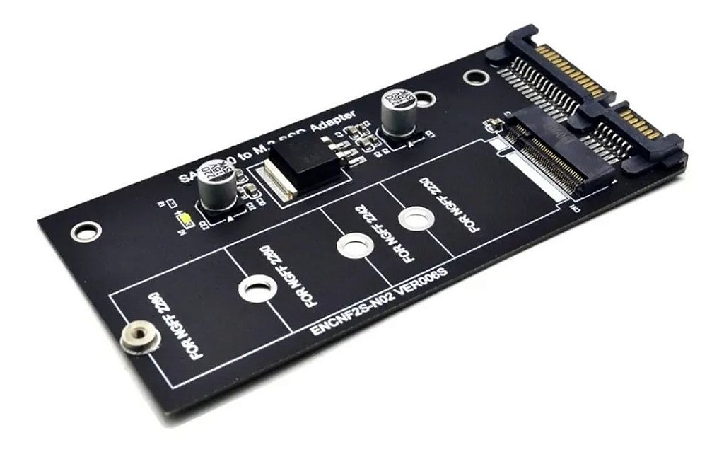 Adaptador Conversor SSD M.2 NGFF (SATA B+M Key) para SATA III 2.5 polegadas ENCNF2S-N01 - Imagem 2
