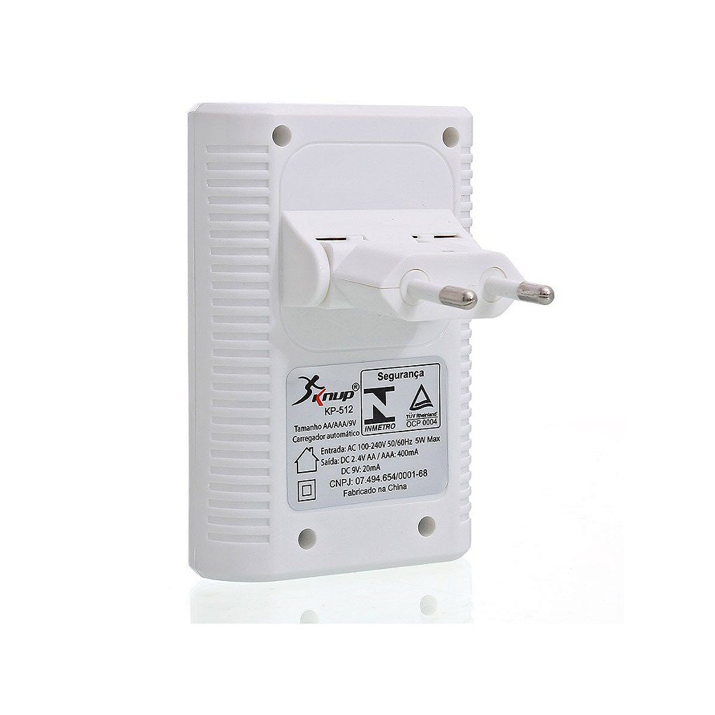 Carregador de Pilhas Universal Knup KP-512 para 4x AA/AAA e 2x 9V Bivolt - Imagem 4