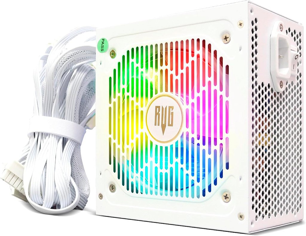 Fonte ATX 550W FO-MAX04 Revenger 80 Plus Bronze PFC Ativo RGB Branca - Imagem 2