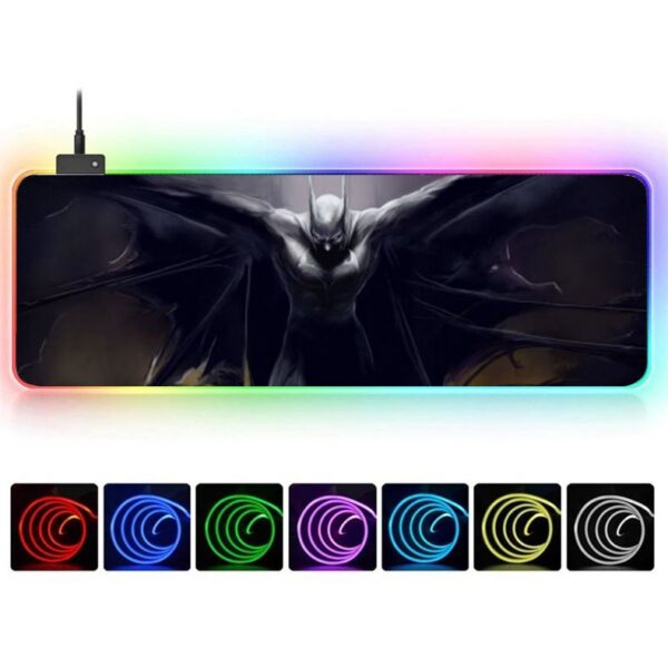 Mouse Pad Gamer Knup KP-S011 RGB LED Grande 800x300mm Base Antiderrapante