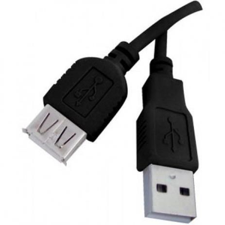 Cabo Extensor USB 2.0 Exbom CBX-U2AMAF30 3 Metros com Filtro de Ferrite Conector Macho Fêmea - Imagem 2