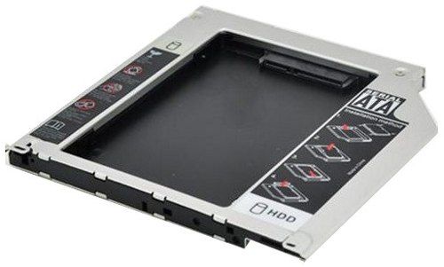 Adaptador Caddy Exbom HDCA-S095 para Notebook 9.5mm SATA para HD ou SSD 2.5"