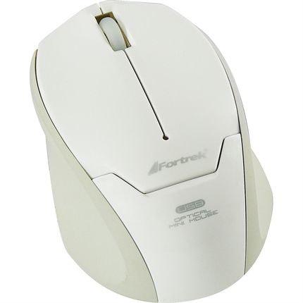 Mouse Óptico USB FORTREK MM-601 Retrátil 1000dpi Branco
