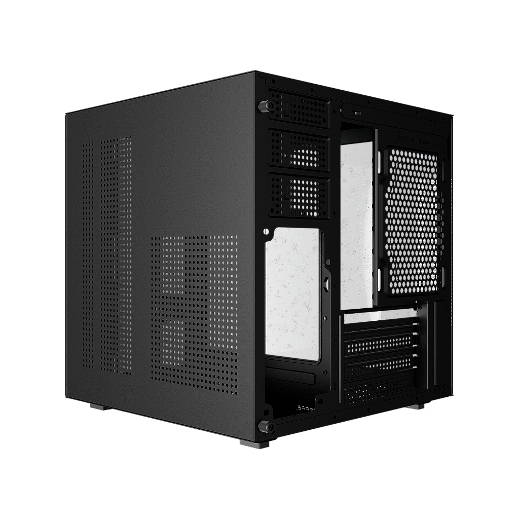 Gabinete Gamer BLUECASE BG-066 LIFE mATX Vidro Temperado Preto Sem Fonte