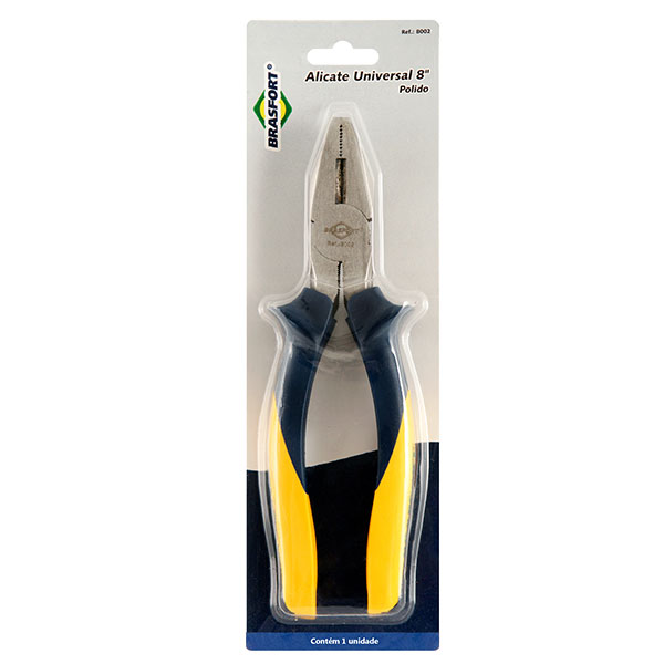 Alicate Universal Brasfort 7 Polegadas 177mm Aço Carbono Polido E212087 - Imagem 2