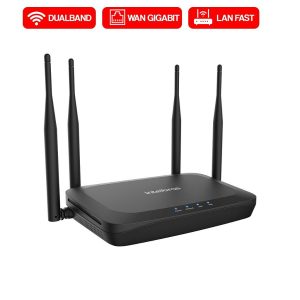 Roteador Wireless Intelbras GF 1200 AC1200 Dual Band 2.4/5GHz 4 Antenas 1x WAN Gigabit 3x LAN Fast