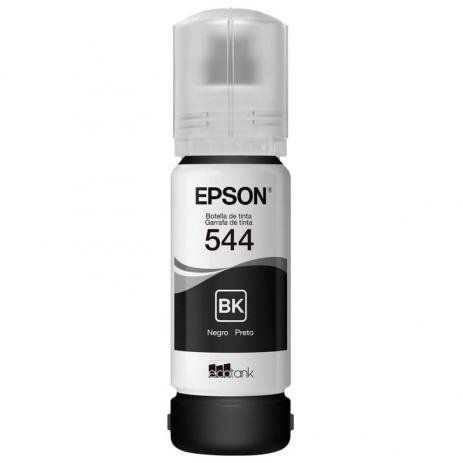 Refil de Tinta Epson T544 120 Preto Original 65ml para EcoTank L3110 L3150 L3250 L5190 - Imagem 2