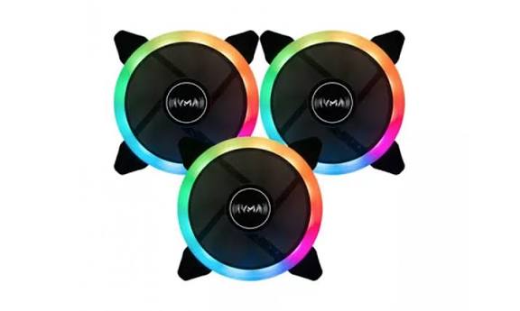 Cooler Fan MYMAX Bóreas SR120 120mm ARGB Endereçável 5V 3 Pinos PWM 4 - foto 2