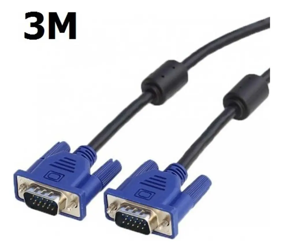 Cabo VGA 3 Metros com Filtro KNUP KP-5002 para Monitor e PC - foto 2
