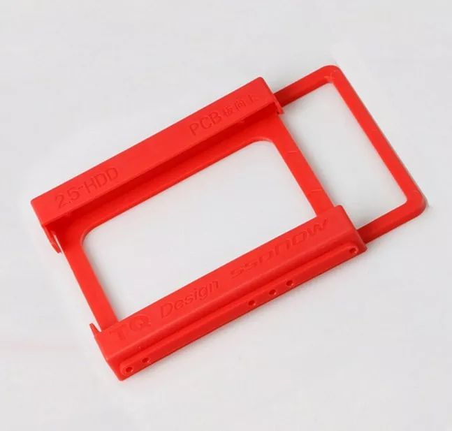 Suporte Adaptador de Baia 3.5 para 2.5 Polegadas para HD ou SSD Plástico Vermelho