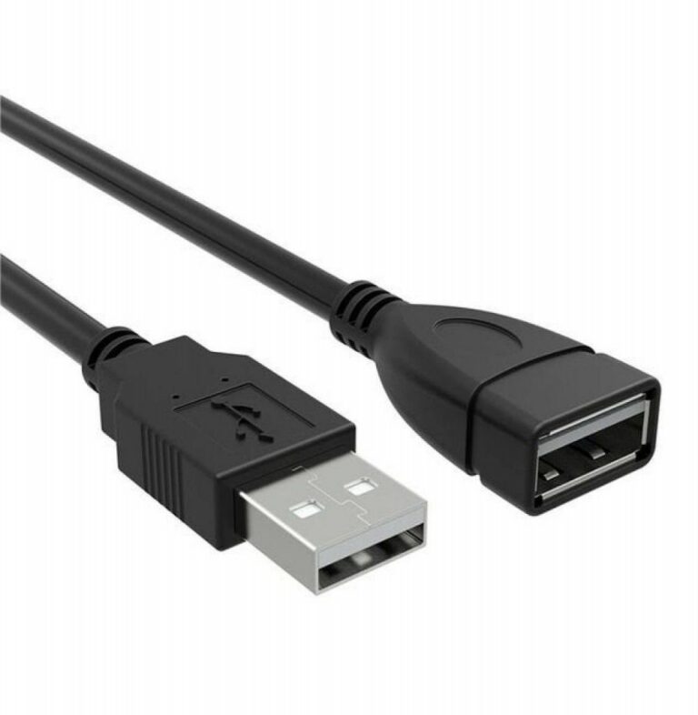 Cabo Extensor USB 2.0 Macho x Fêmea 1.5 Metros Preto com Filtro
