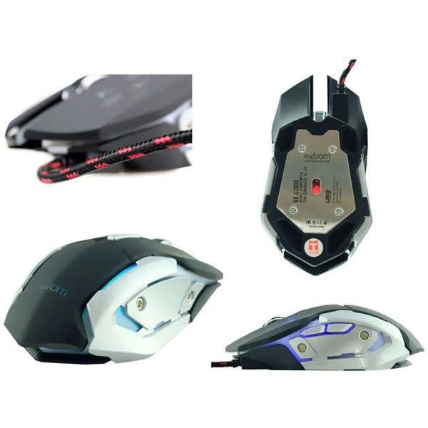Kit Teclado e Mouse Gamer Exbom BK-G3000 Semi-mecânico USB LED Rainbow ABNT1 Construção em Metal - Imagem 5
