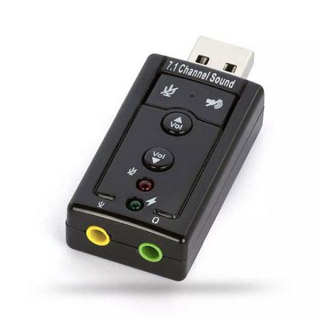 Adaptador Placa de Som USB 7.1 Virtual Knup HB-T64 com Controle de Volume e Entradas P2 para Microfone e Fone - Imagem 2