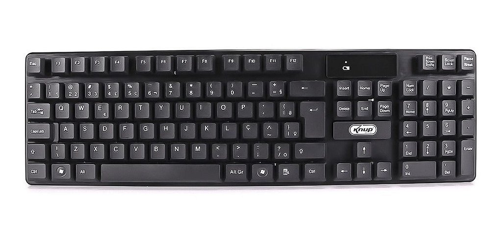 Kit Teclado e Mouse Sem Fio Knup KP-2063 2.4GHz USB ABNT2 Preto - Imagem 2