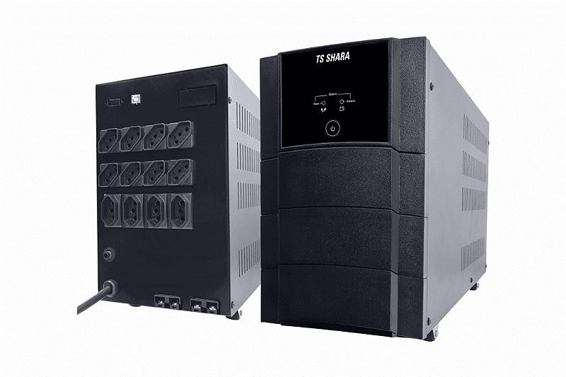 Nobreak Senoidal TSSHARA 4450 3200VA 2240W Bivolt 12 Tomadas USB com 2 Baterias 12V/18Ah - Imagem 3