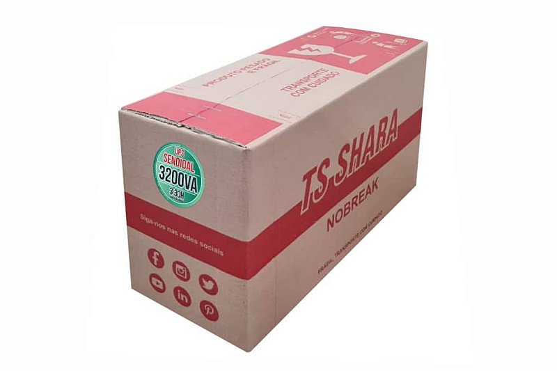 Nobreak Senoidal TSSHARA 4450 3200VA 2240W Bivolt 12 Tomadas USB com 2 Baterias 12V/18Ah - Imagem 4