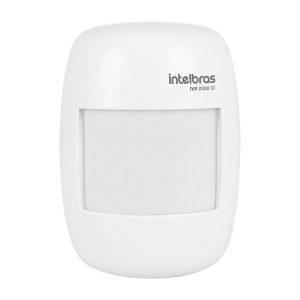 Sensor de Presença Infravermelho Sem Fio Intelbras IVP2000SF Alcance 12m Ângulo 90° 433,92 MHz
