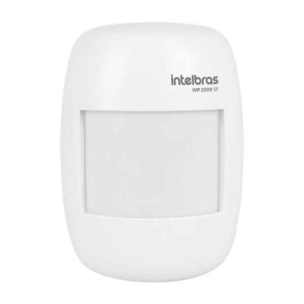 Sensor de Presença Infravermelho Sem Fio Intelbras IVP2000SF Alcance 12m Ângulo 90° 433,92 MHz