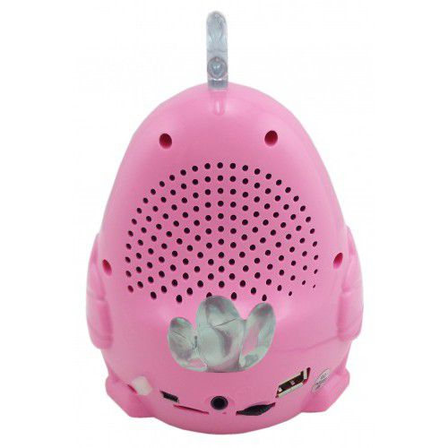Caixa de Som Infantil Galinha Pintadinha CH-83 Rosa 3W com MP3 USB Cartão TF Rádio FM e Luzes (Saldão s/ garantia) - Imagem 2