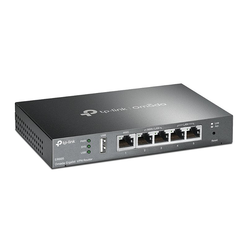 Roteador VPN Gateway TP-LINK ER605 Gigabit Load Balance Omada SDN com USB WAN Backup - Imagem 3