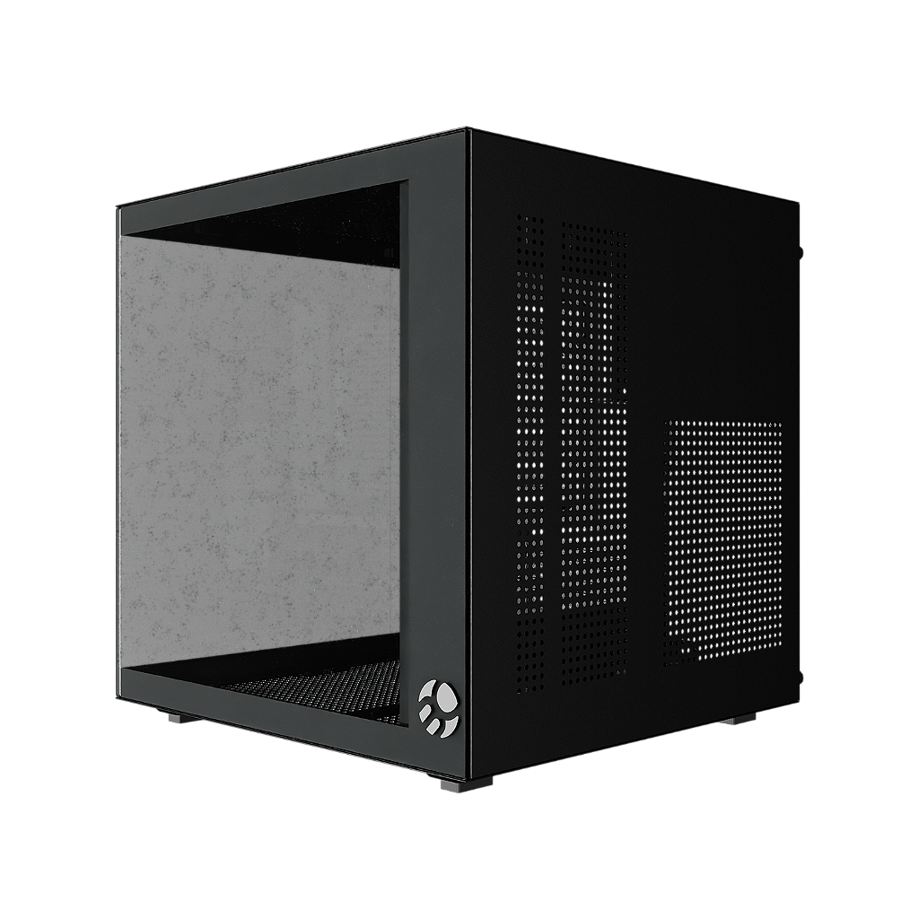 Gabinete Gamer BLUECASE BG-066 LIFE mATX Vidro Temperado Preto Sem Fonte