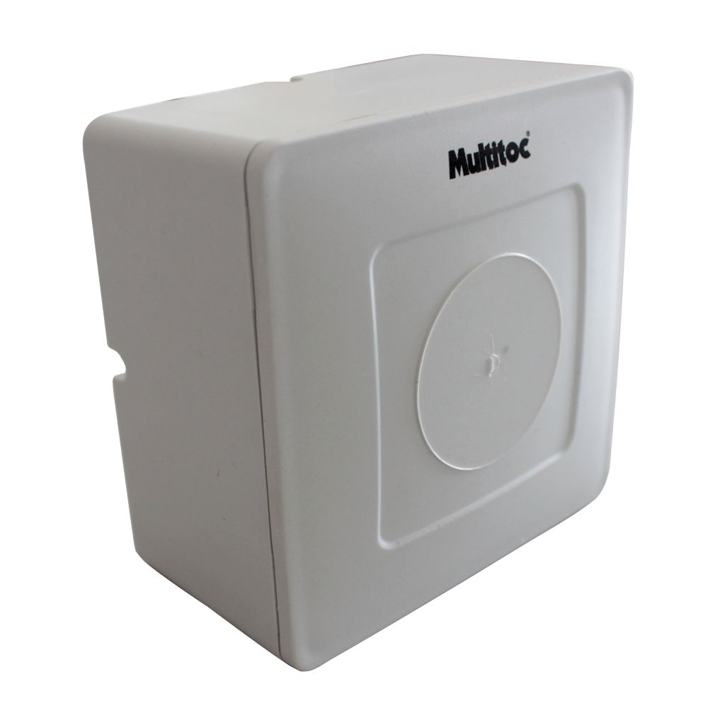 Caixa de Sobrepor Quadrada Multitoc para CFTV e Conectores 9x9x5cm Branca